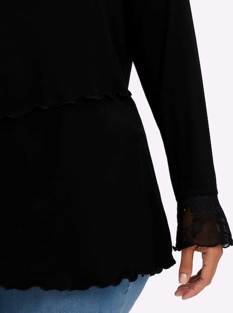 Sweatshirt Langarm Ohne Kragen