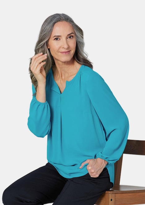 Blusenshirt mit femininem Ausschnitt