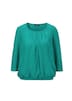Chiffon-Shirt mit 3/4-Arm, Rundhals