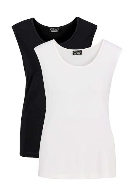 Doppelpack aus weichem Viskose-Jersey