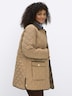 Steppjacke Steppjacke mit Cord-Akzenten Langarm Umlegekragen