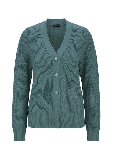 Elegante Strickjacke mit V-Ausschnitt