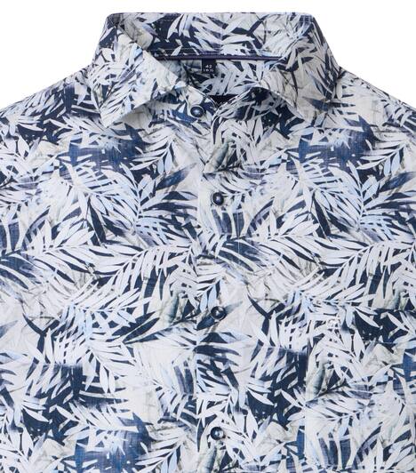 Businesshemd Kurzarm Print Comfort Fit