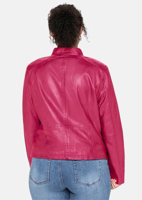 Leder-Jacke