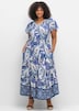 Druckkleid Kurzarm Sonstiges Muster