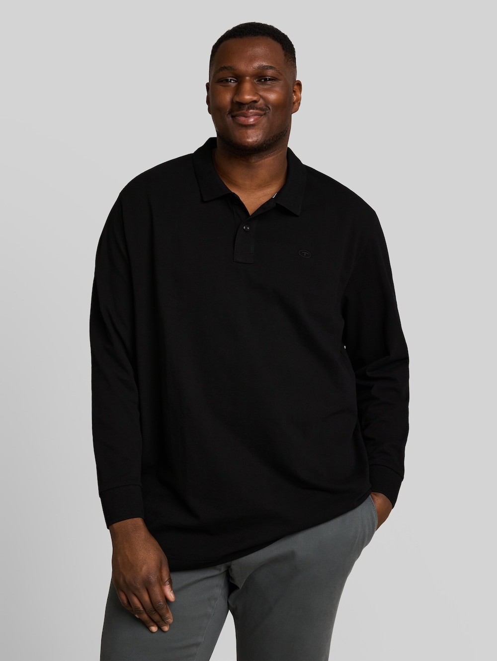 Langarm Piqué Poloshirt