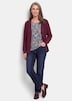 Elegante Strickjacke mit V-Ausschnitt