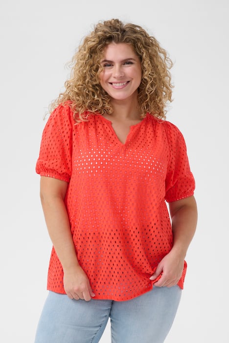 Kurzarm-Bluse Regular fit