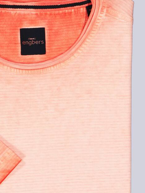 engbers Herren T-Shirt gestreift , Orange
