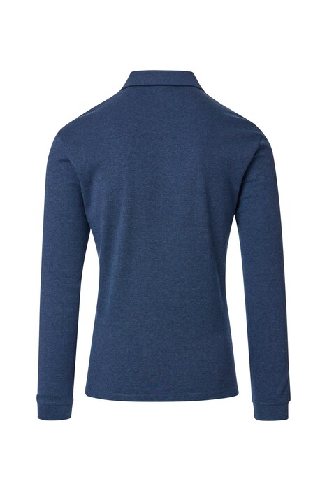 Polo-Shirt Langarm uni