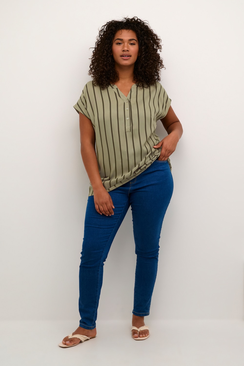 Ärmellose Bluse Regular fit