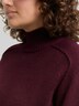 Loose Fit Strickpullover mit Stehkragen