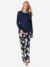 Schiesser Damen Schlafanzug Comfort Nightwear deepseablue