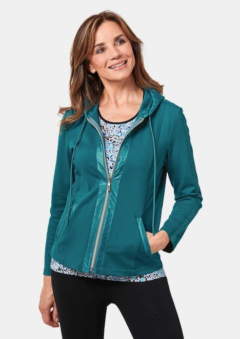 bequeme Freizeitjacke mit Kapuze