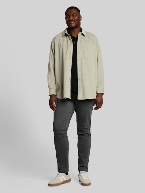 Langarm Piqué Poloshirt