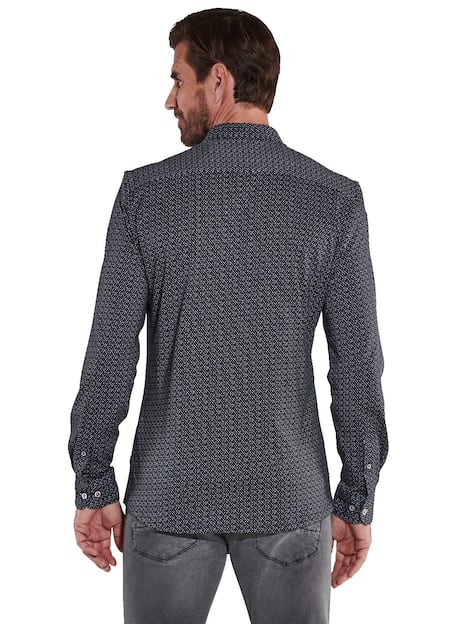 engbers Herren Langarm-Hemd slim fit , Schwarz