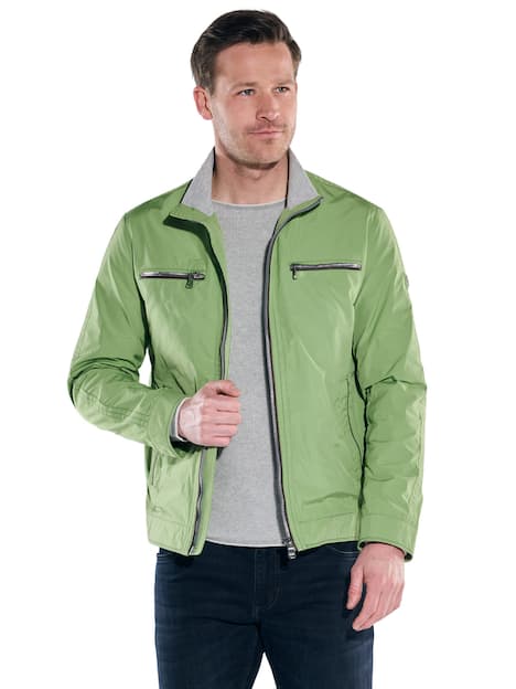 engbers Herren Jacke kurz mit Stehkragen , Gruen