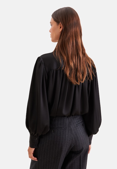 Damen Ausgestellte Bluse - Uni