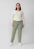 Gewaschene Hose im Slim Fit aus Baumwollsatin