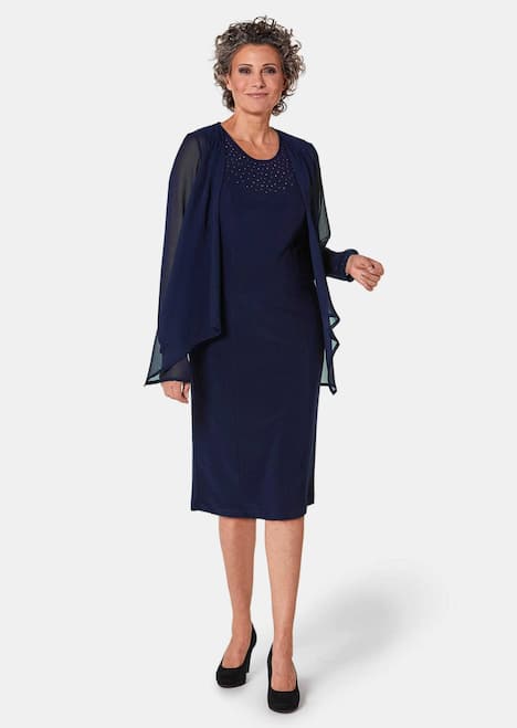 GOLDNER Jurk met jasje Jurk met fijn chiffon jasje