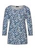 Halbarm Viskoseshirt im Allover-Design