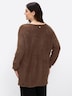 Langarm-Pullover Feinstrickpullover mit U-Boot-Ausschnitt Langarm