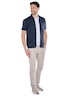 Herren Overshirt mit Reißverschluss , Saphirblau