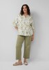 Bluse aus Seersucker mit Raffungen