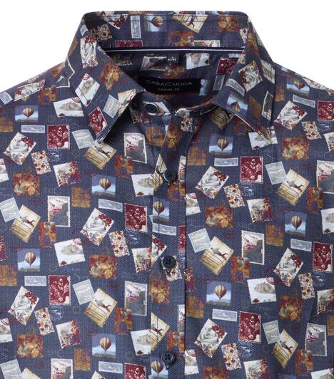 Freizeithemd Print Casual Fit