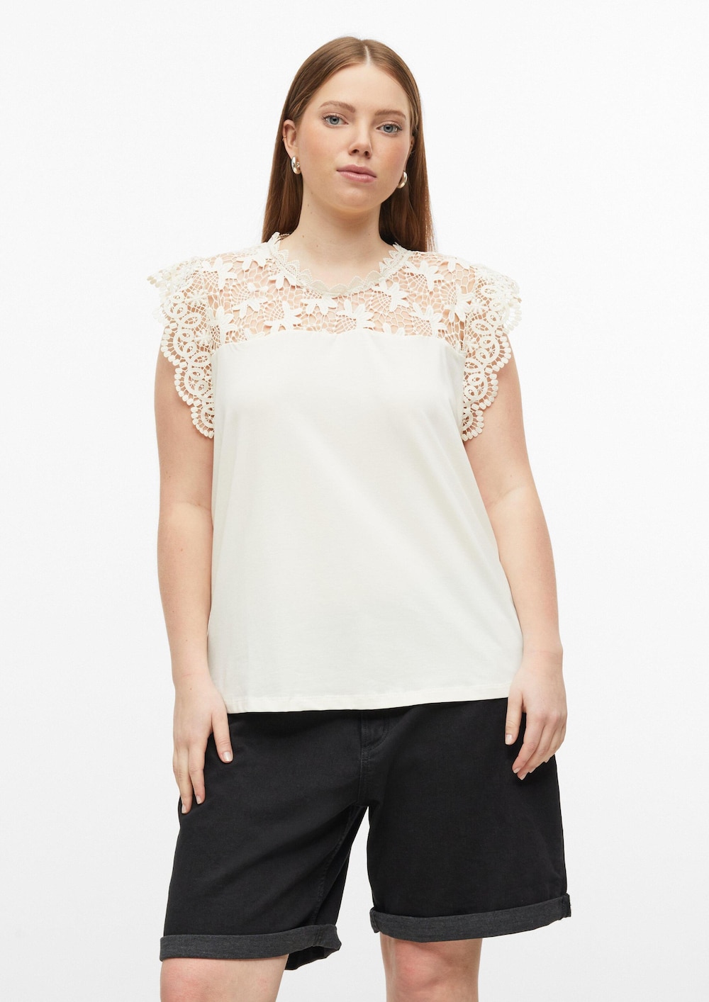 Top mit Spitze