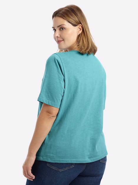 Halbarmshirt Kurzarm Ohne Kragen