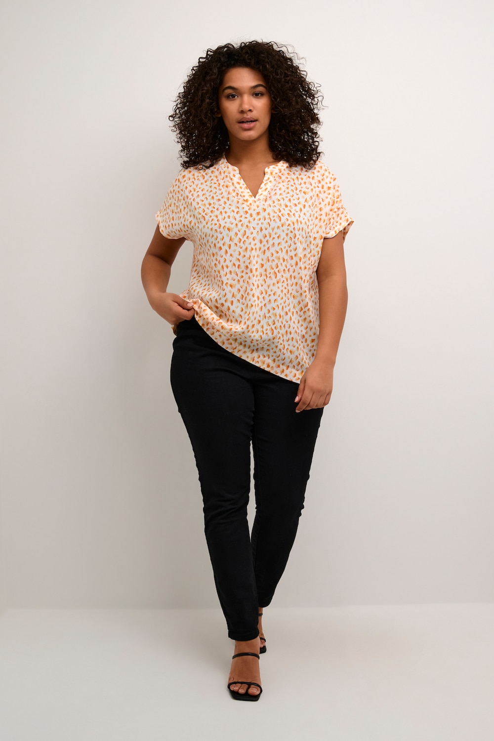 Kurzarm-Bluse Regular fit