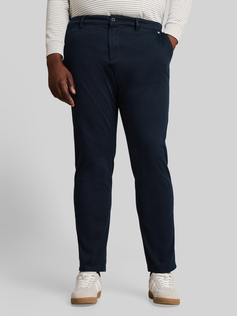 Regular Fit Chino Hose im Washed-Look