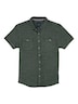 Herren Poloshirt mit durchgehender Knopfleiste , Khaki