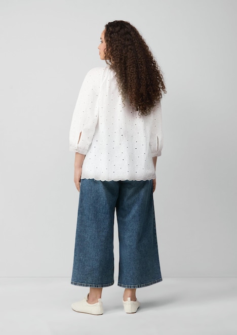 Bluse mit Raffung