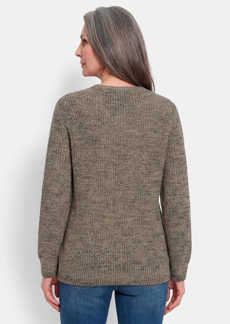 Strickpullover mit V-Ausschnitt