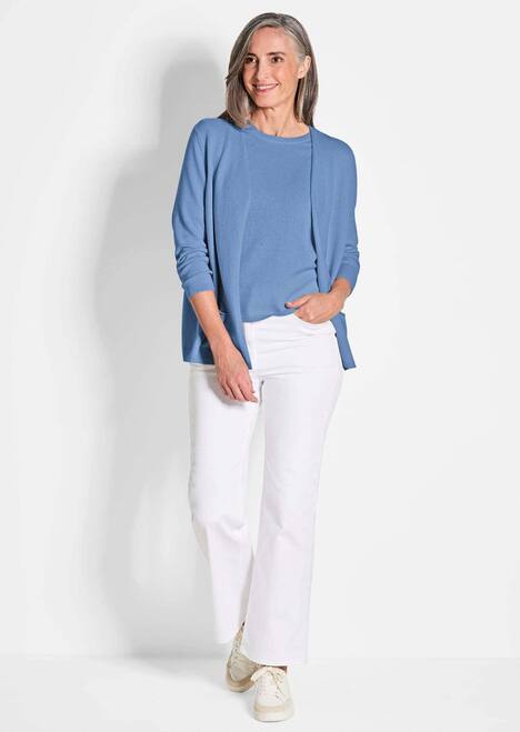 GOLDNER Lang tricot jasje van kasjmier Lang tricot jasje van kasjmier