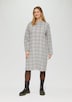 Gemustertes Sweat-Kleid mit Turtleneck