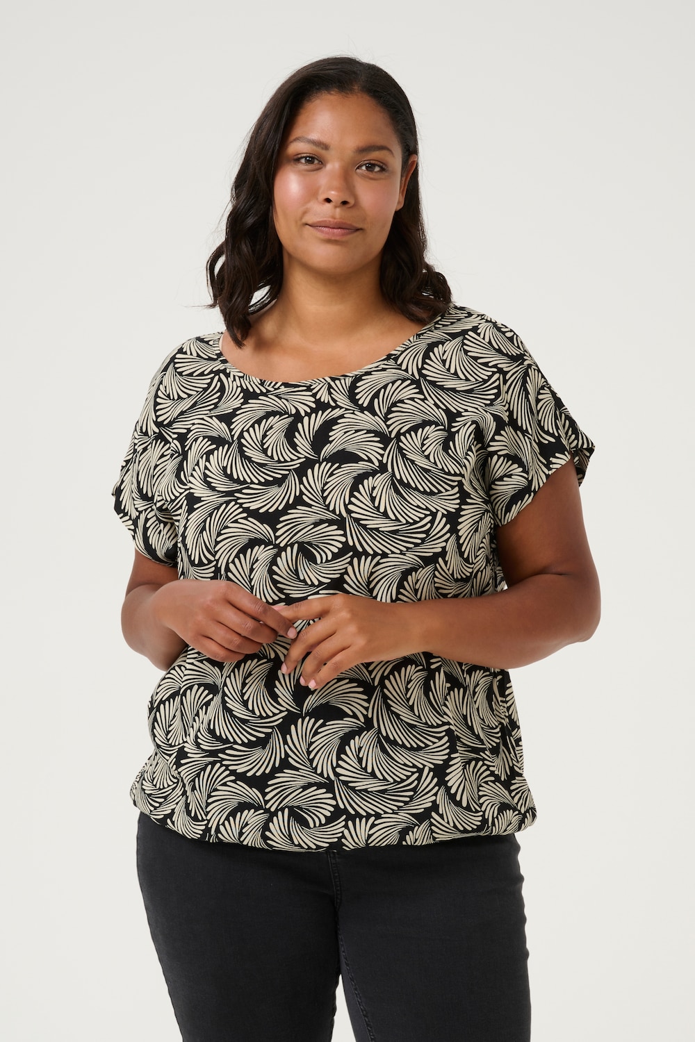 Kurzarm-Bluse Regular fit