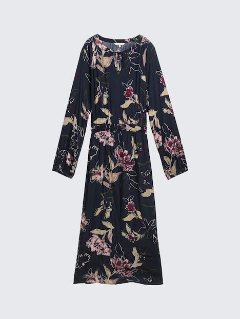 Maxi-Kleid mit Blumenmuster