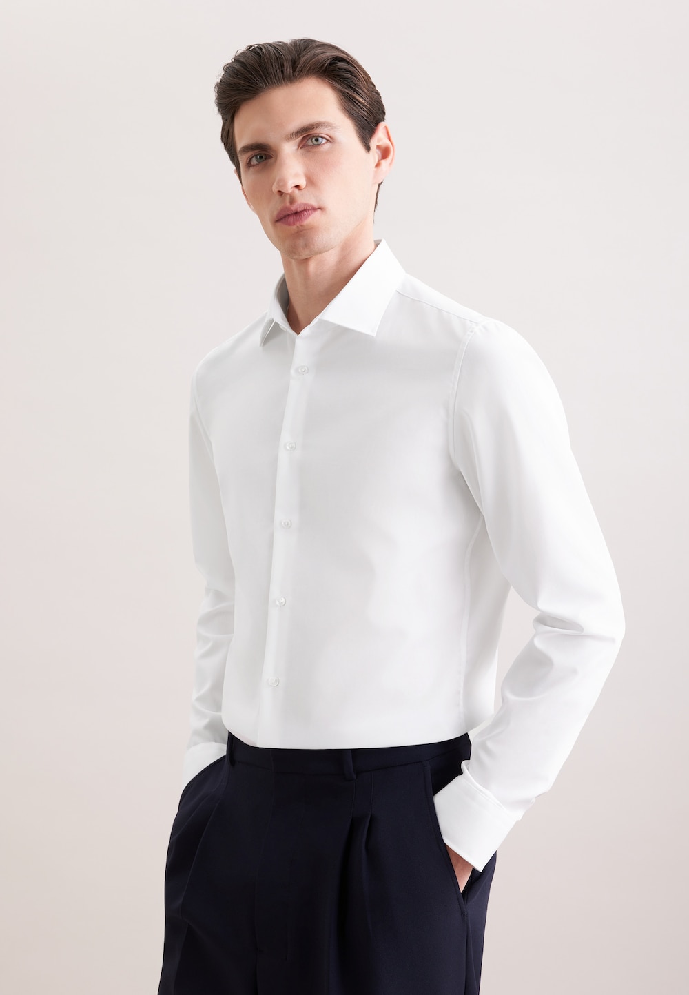 Herren Business Hemd - Uni