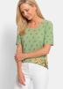 Viscose shirt met bloemen- en bladerenprint