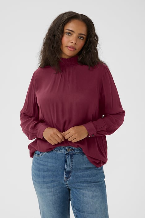 Langarm-Bluse Regular fit