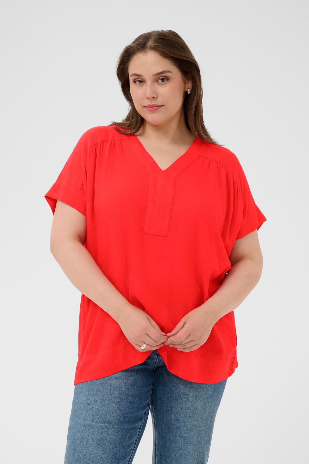 Kurzarm-Bluse Loose fit