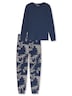Schiesser Damen Schlafanzug Comfort Essentials admiral