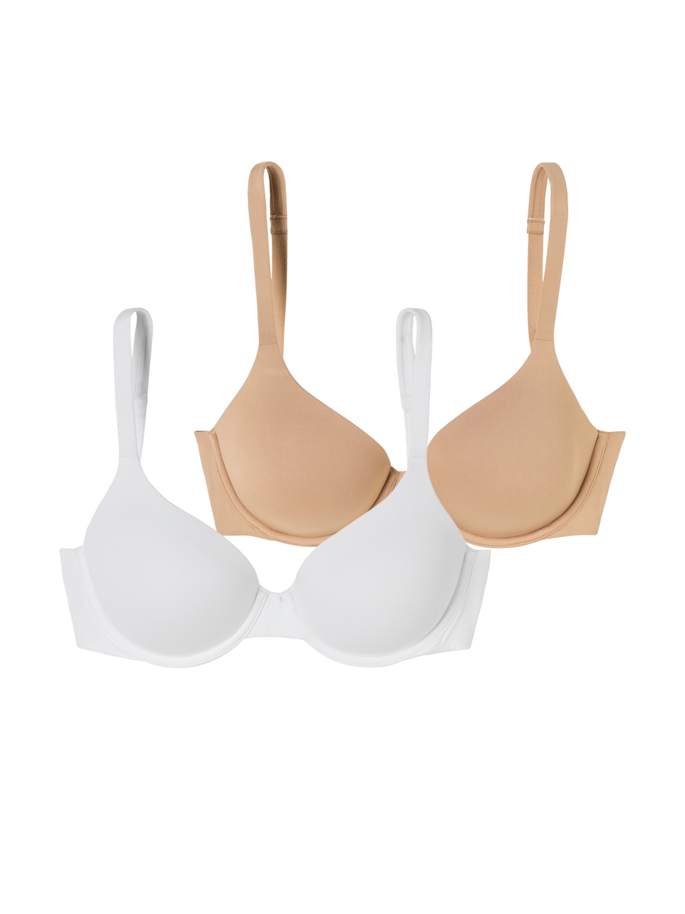 Schiesser Damen Bügel-BH 2-Pack BH mit Schale - Unique Micro - weiss-maple