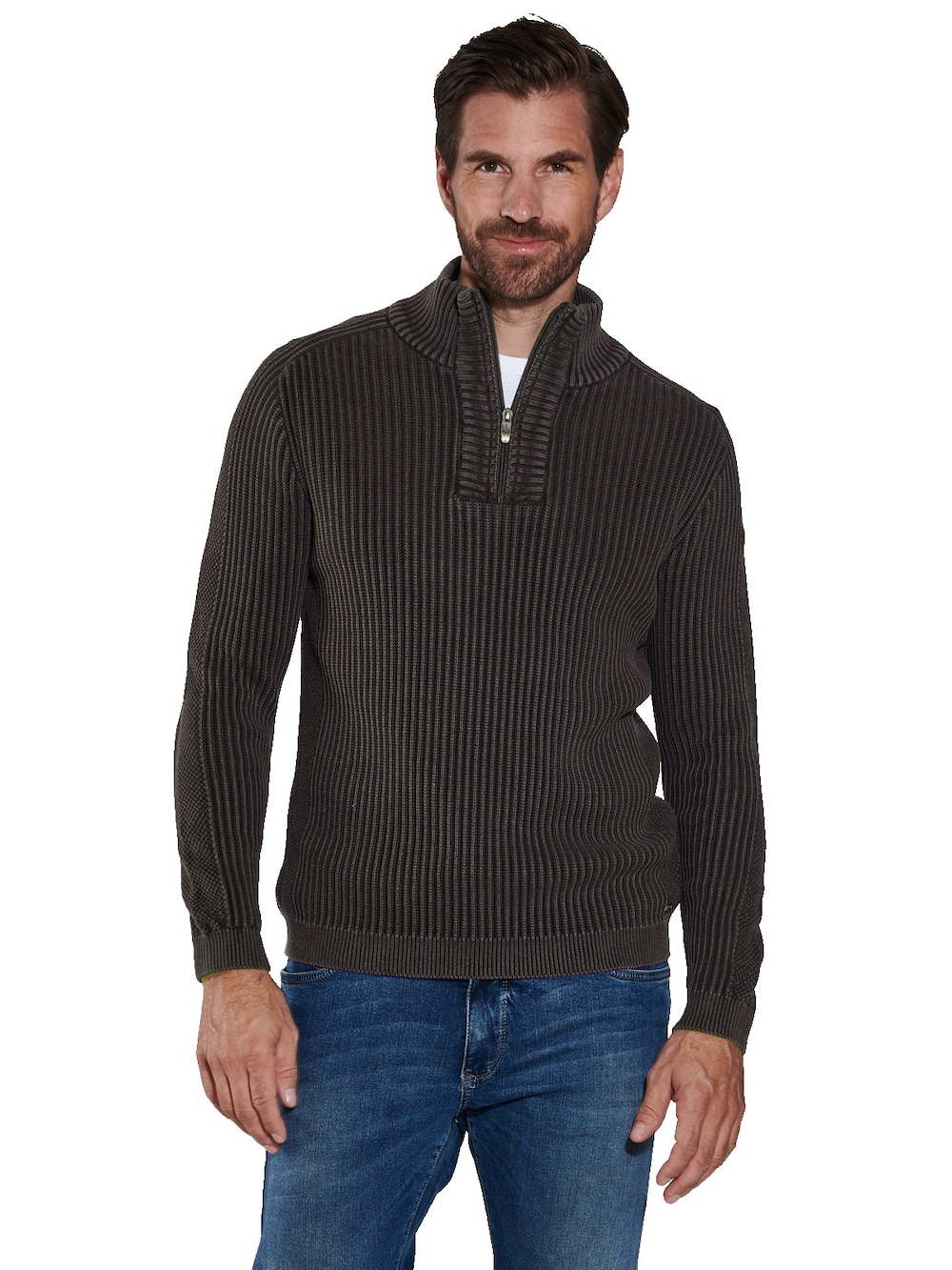 Pullover mit Troyerkragen