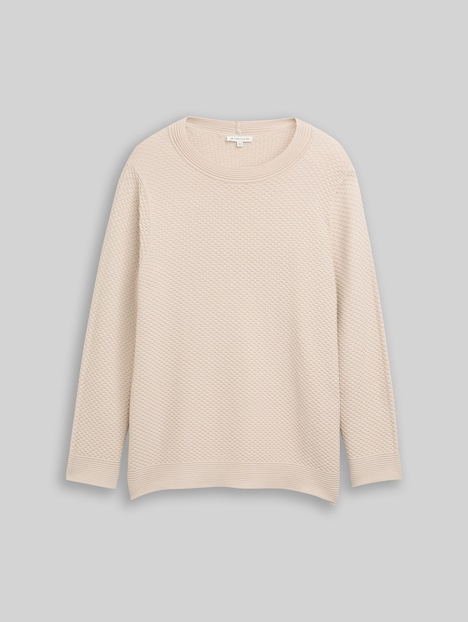 Loose Fit Strickpullover aus Baumwolle