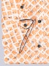 Herren Kurzarm-Hemd gemustert , Orange