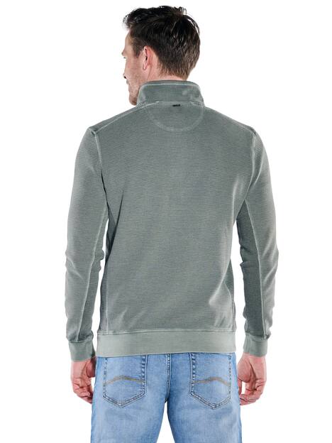 engbers Herren Sweatshirt mit Stehkragen , Oliv